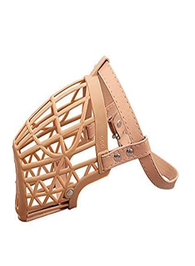 Pups&Pets Dog Muzzle Adjustable Proper Fetting for Dog Muzzle + Black Rope + Red Choke Collar for All Large Breed Dogs.(Combo of 3) - Image 4